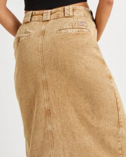874 Denim Maxi Skirt Desert Sand