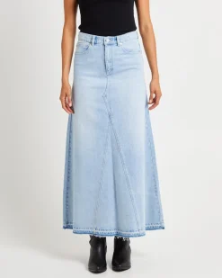 95 Denim Maxi Skirt Gina