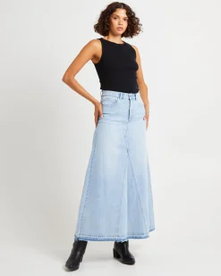 95 Denim Maxi Skirt Gina