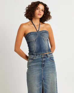 00 Denim Top Zendaya
