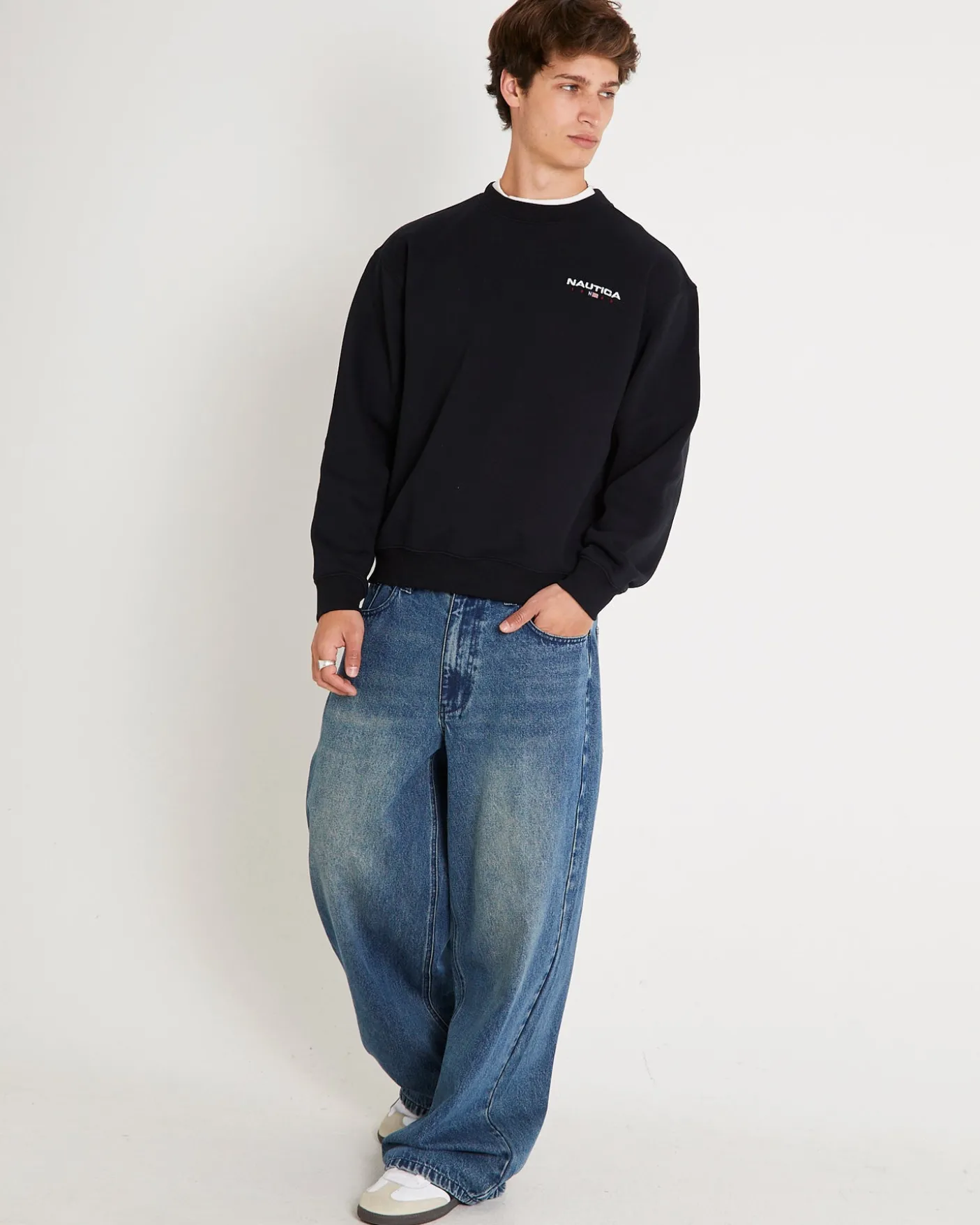 83 Flag Oversized Crewneck Sweater