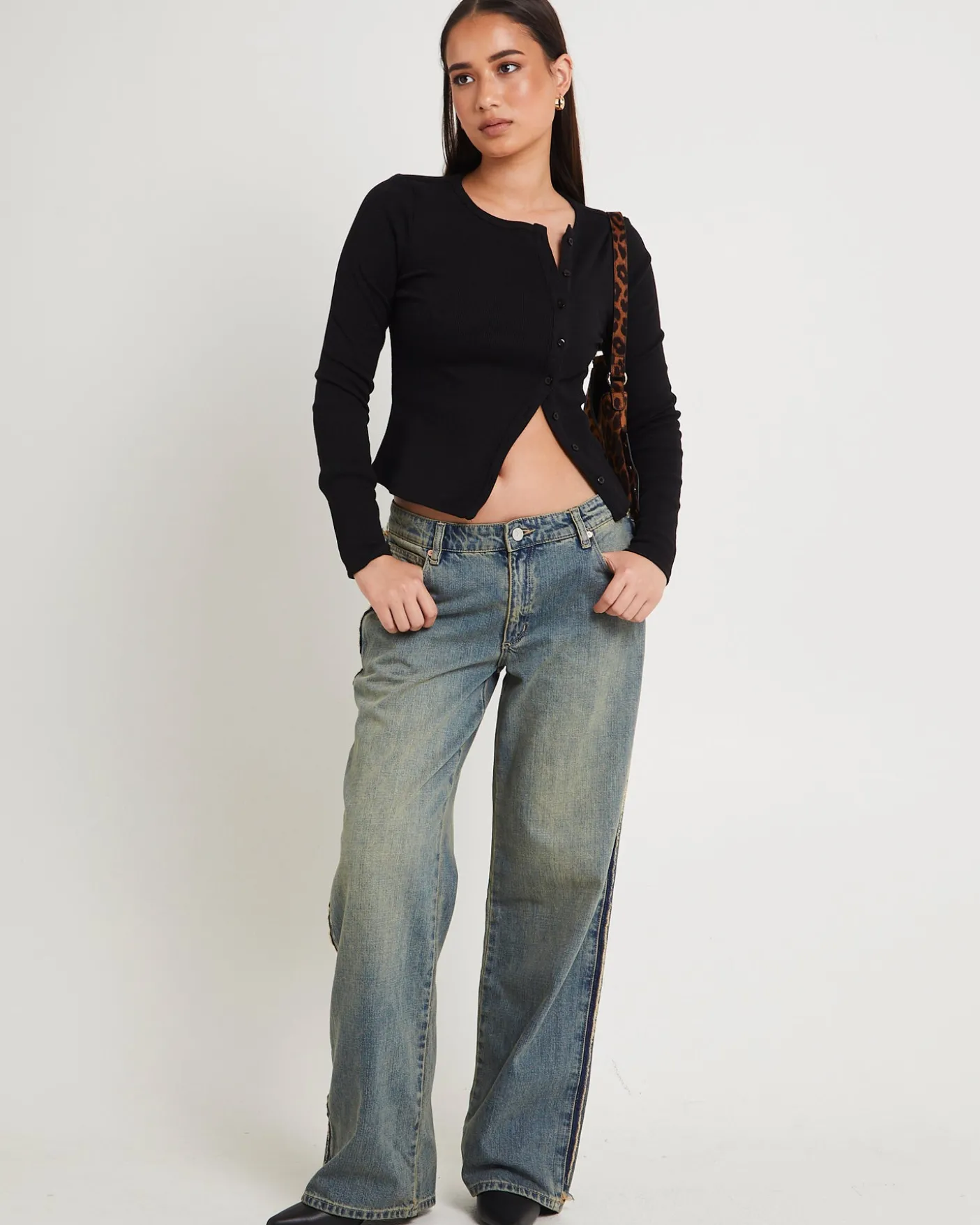 99 Low Baggy Denim Jeans Raw Roxie