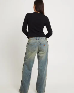 99 Low Baggy Denim Jeans Raw Roxie