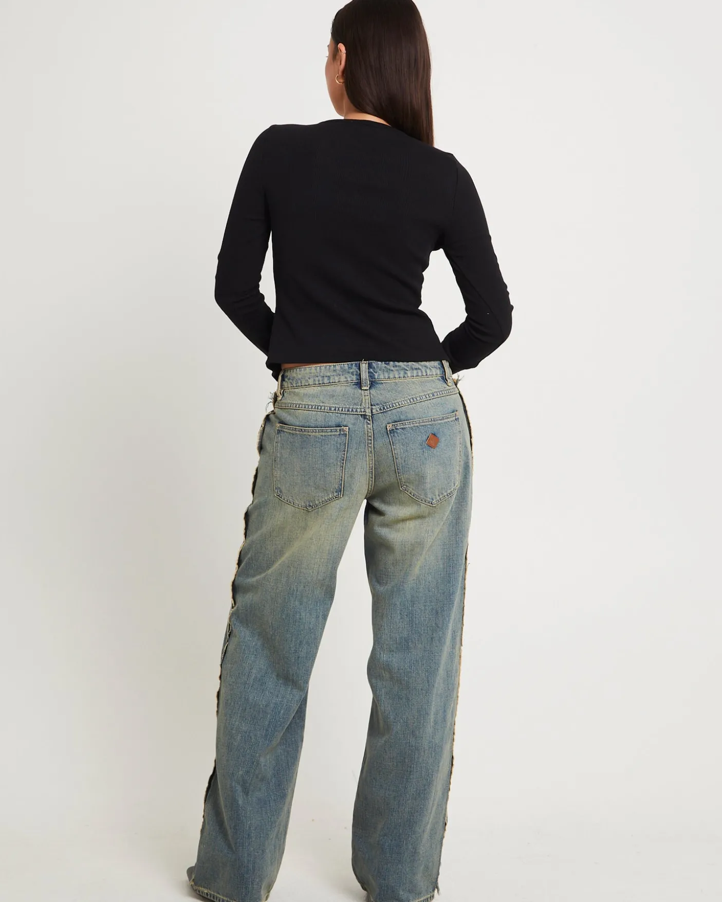 99 Low Baggy Denim Jeans Raw Roxie
