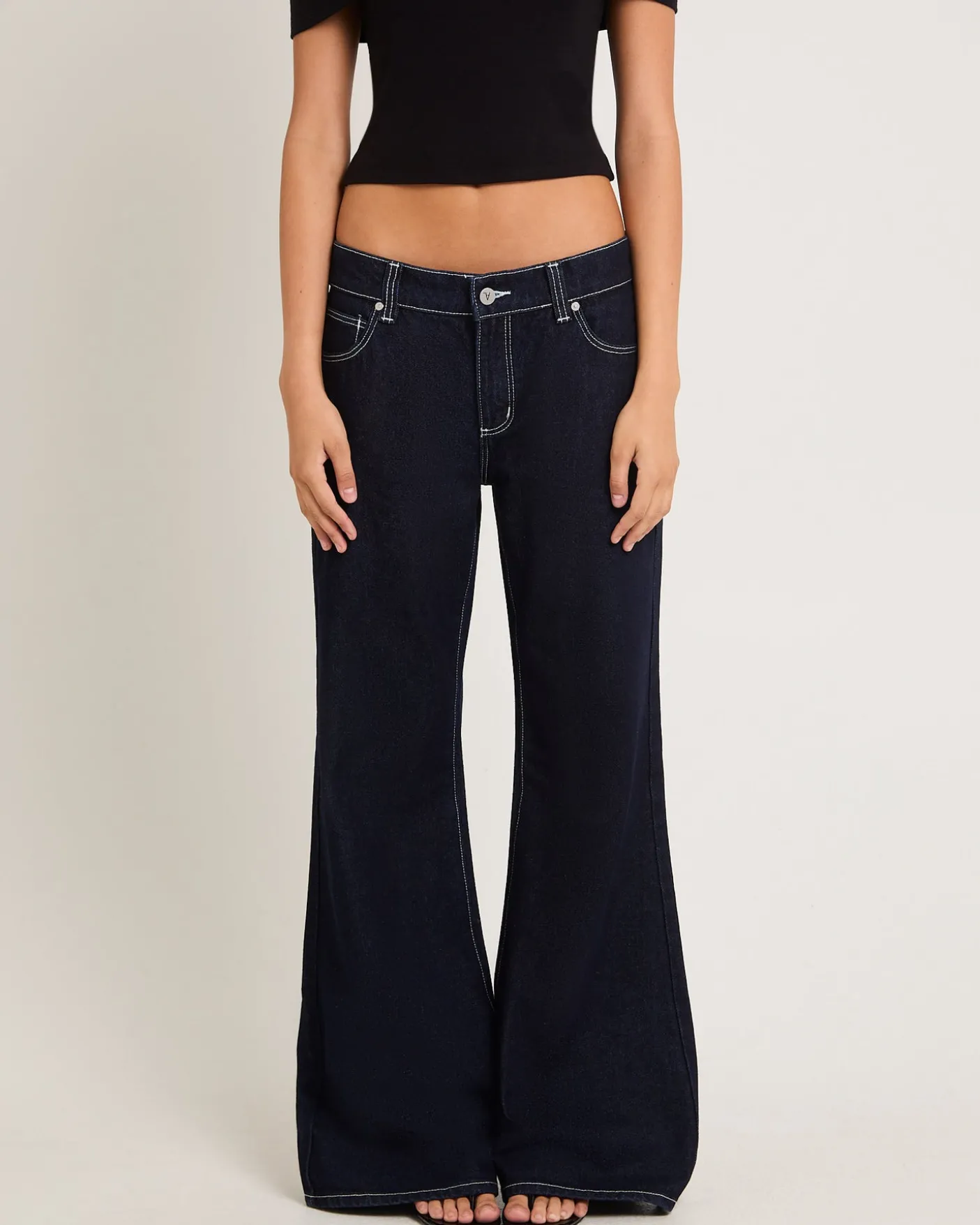 99 Low Baggy Flare Denim Jeans Nicky
