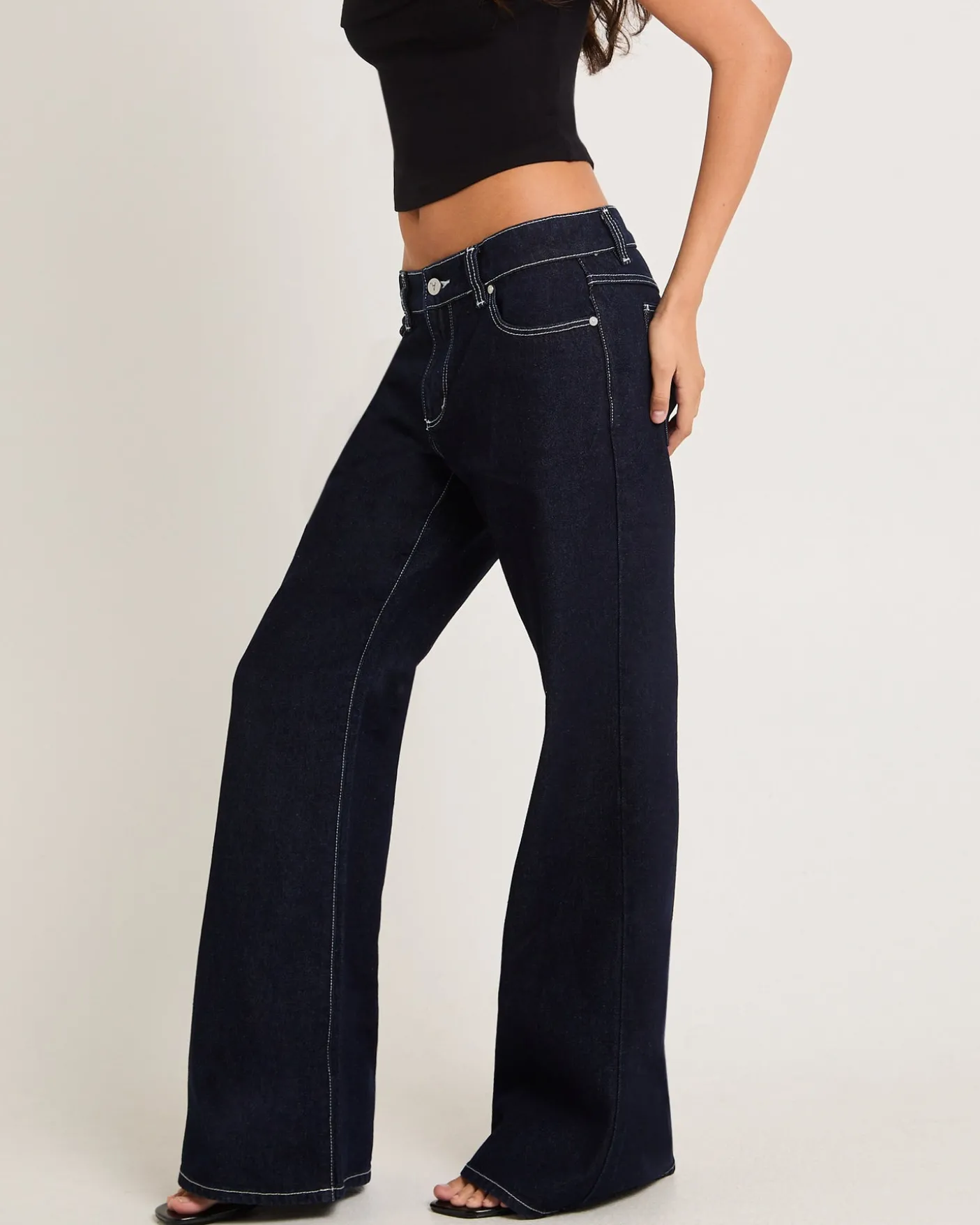 99 Low Baggy Flare Denim Jeans Nicky