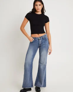 99 Low Baggy Flare Denim Jeans