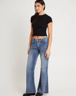 99 Low Baggy Flare Denim Jeans