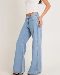 99 Low Baggy Flare Denim Jeans Paris