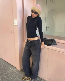 99 Low Barrel Denim Jeans Sophie Worn