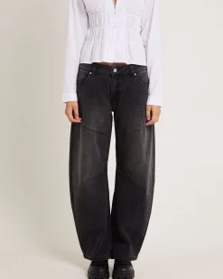99 Low Barrel Denim Jeans Sophie Worn