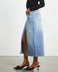 99 Low Denim Maxi Skirt Sylvie