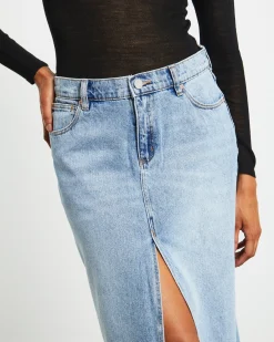 99 Low Denim Maxi Skirt Sylvie