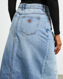 99 Low Denim Maxi Skirt Sylvie