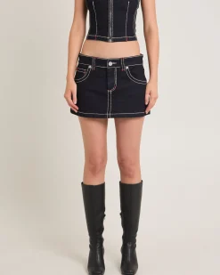 99 Low Denim Mini Skirt Cameron