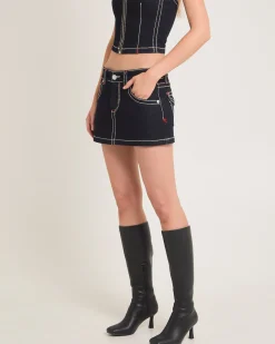 99 Low Denim Mini Skirt Cameron