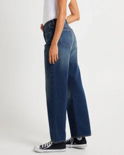 99 Low Rise Straight Denim Jeans Bella