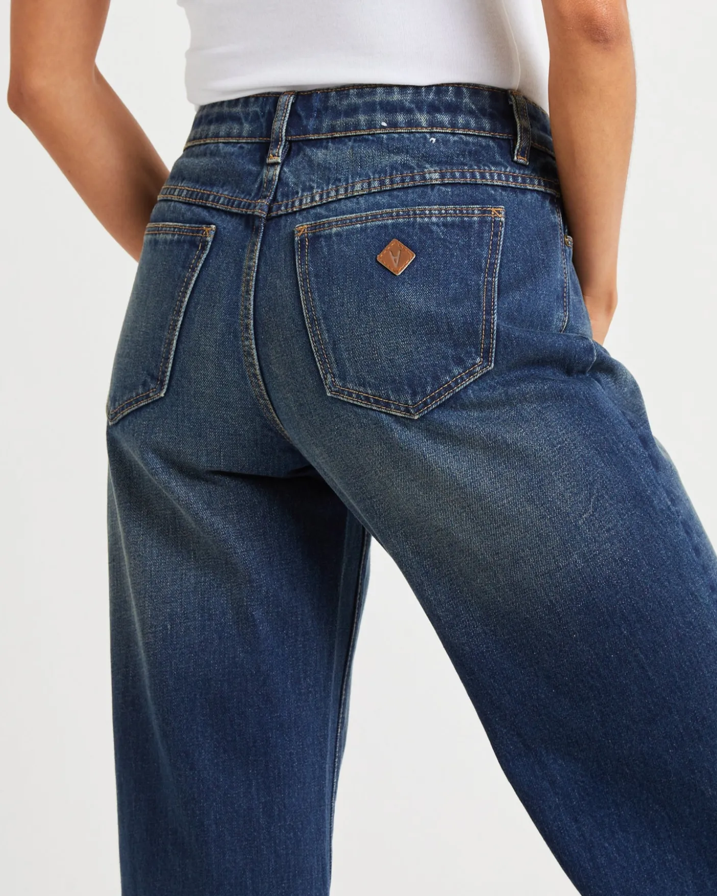 99 Low Rise Straight Denim Jeans Bella
