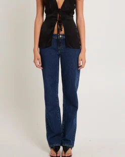 99 Low Straight Denim Jeans Tara