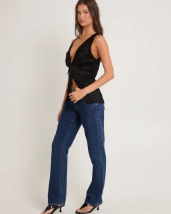 99 Low Straight Denim Jeans Tara