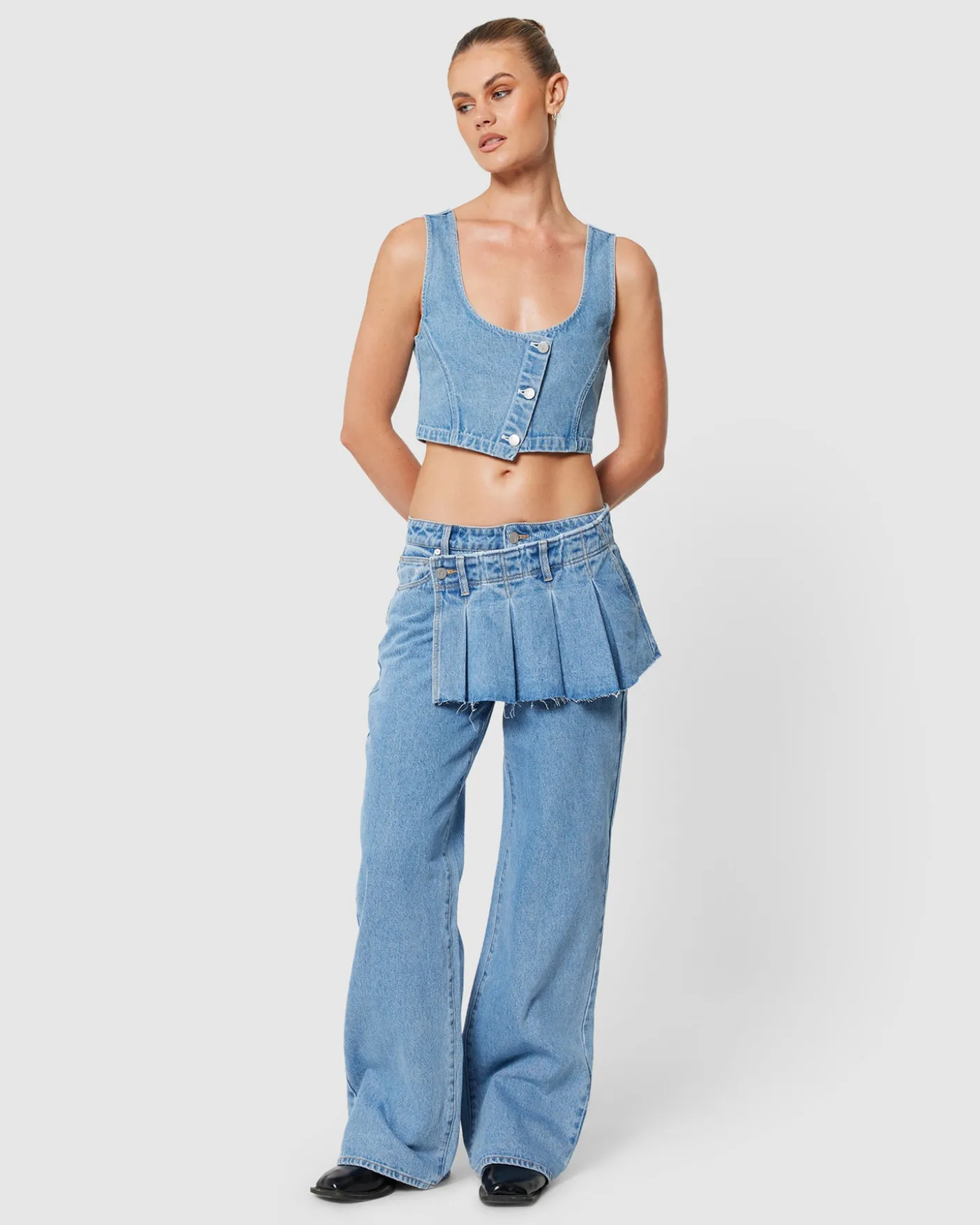 95 Mid Baggy Denim Jeans Skean