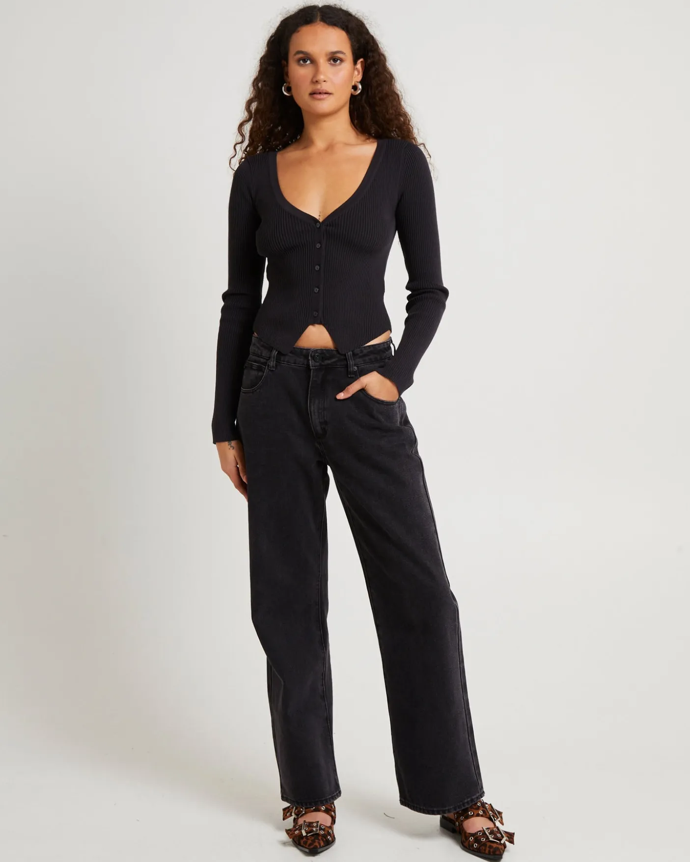 95 Mid Baggy Petite Denim Jeans Heidi