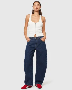 95 Mid Barrel Denim Jeans Tara