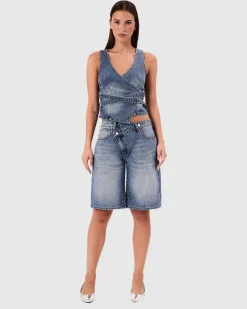 95 Mid Denim Jorts Dalia