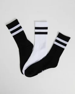 3 Pack Stripe Crew Socks