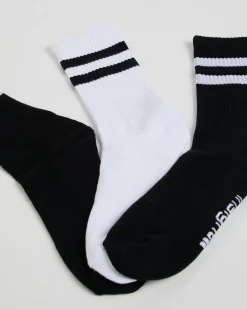 3 Pack Stripe Crew Socks