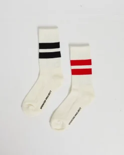 2 Pack Stripe Crew Socks