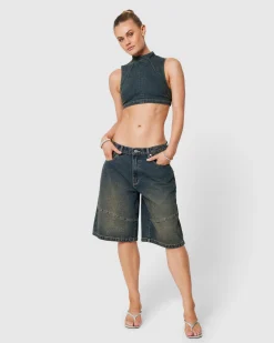 95 Super Baggy Denim Jorts Quinn