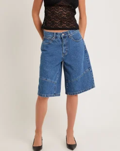 95 Super Baggy Denim Jorts Panels Bella