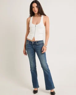 00 Super Low Kick Denim Jeans Petra