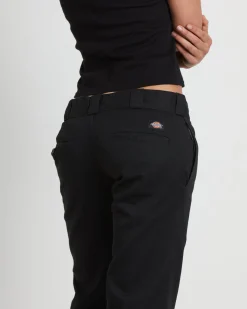 875 Washed Low Rider Pants in Black