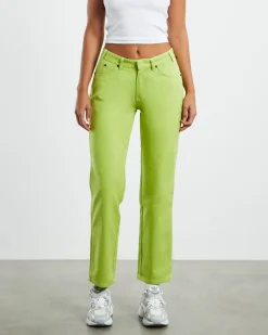 875 Washed Low Rider Pants Wild Lime