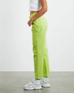 875 Washed Low Rider Pants Wild Lime