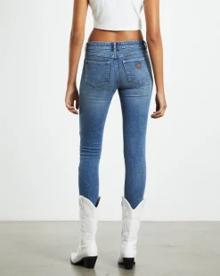 A 99 Low Rise Skinny Jeans Amalie Blue