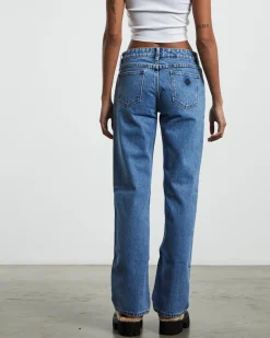 A 99 Low Rise Straight Denim Jeans