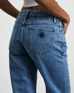 A 99 Low Rise Straight Denim Jeans
