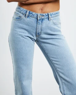 A 99 Low Rise Straight Denim Jeans
