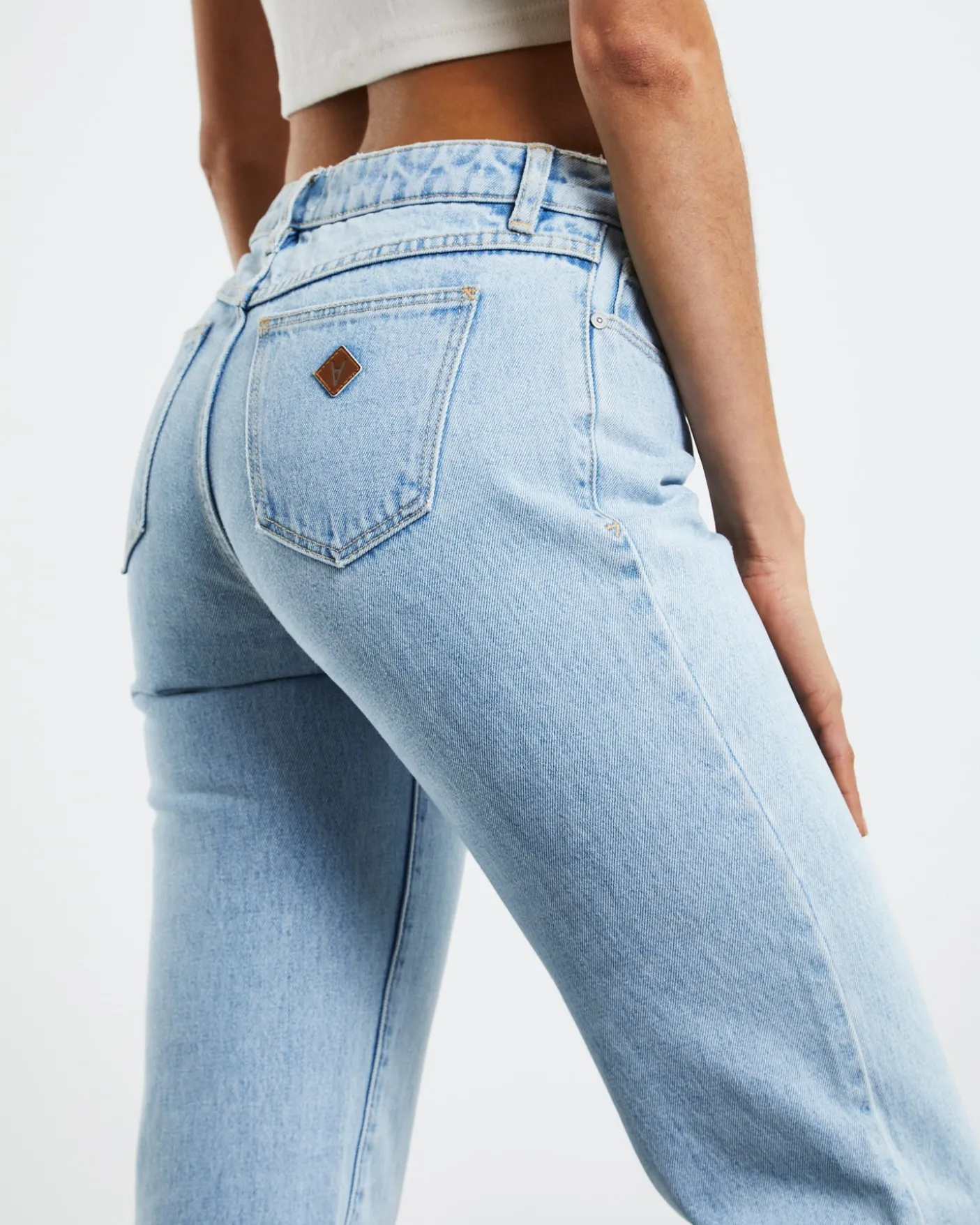 A 99 Low Rise Straight Denim Jeans