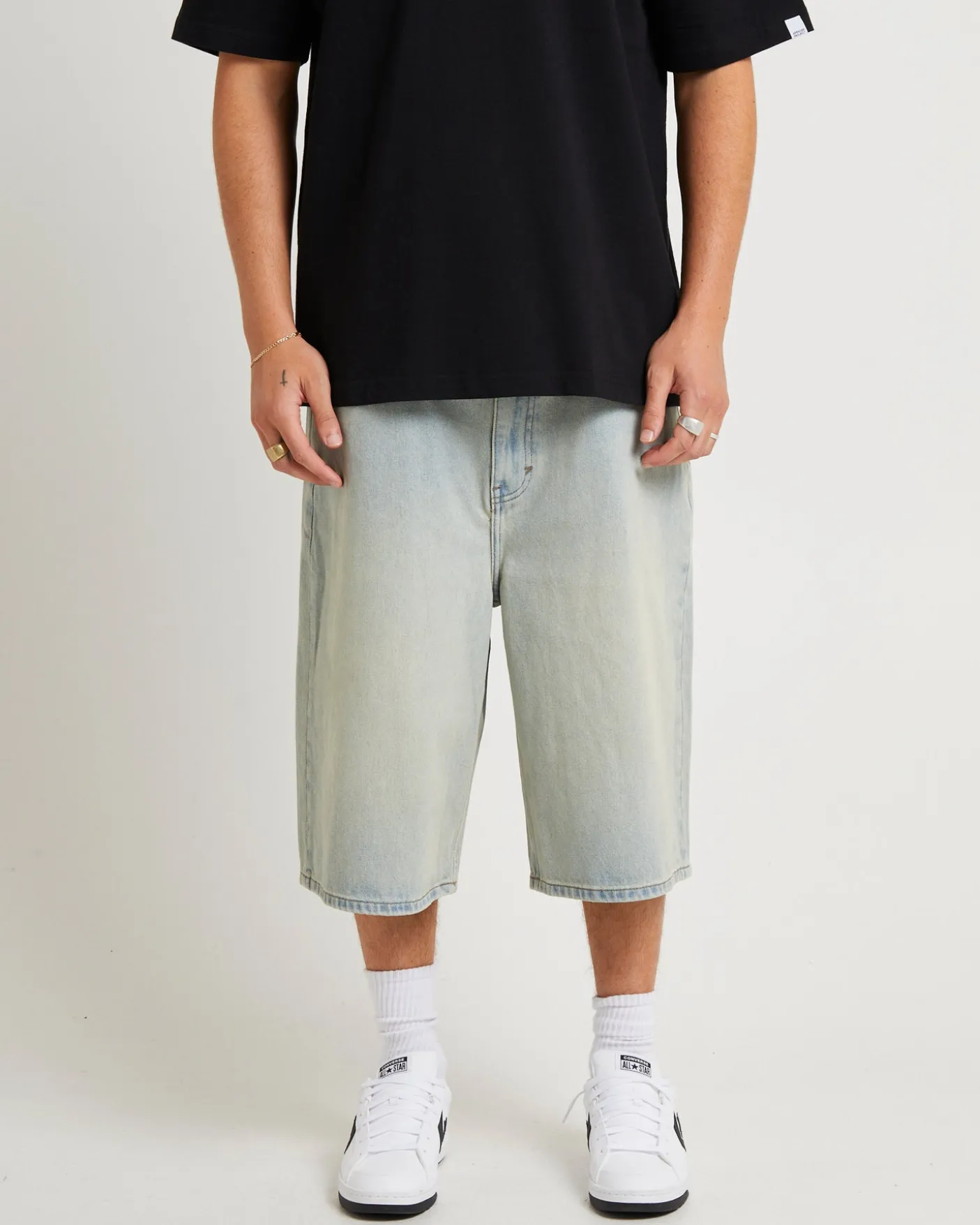 A6 Big Baggy Denim Jorts Milo