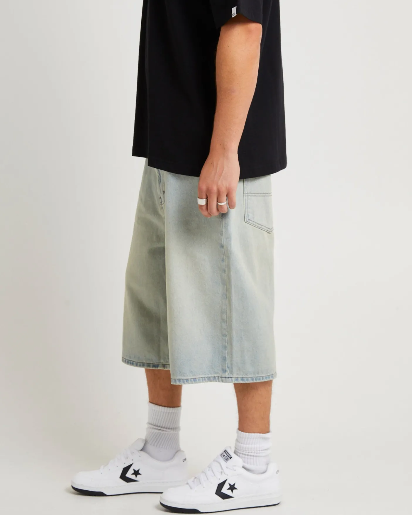 A6 Big Baggy Denim Jorts Milo