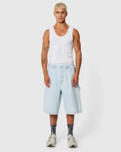 A6 Big Work Denim Shorts Hanks