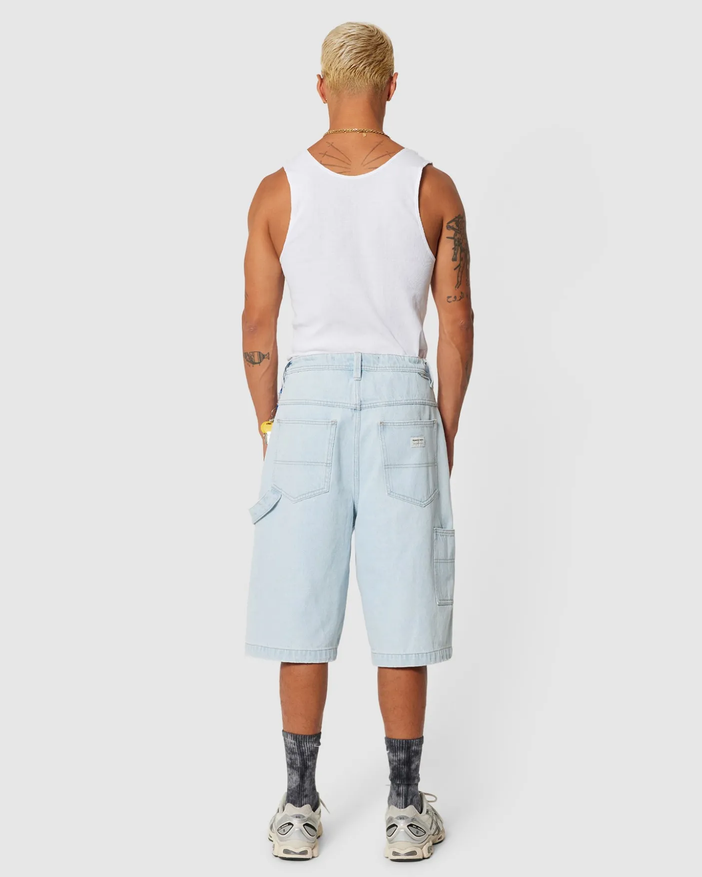 A6 Big Work Denim Shorts Hanks