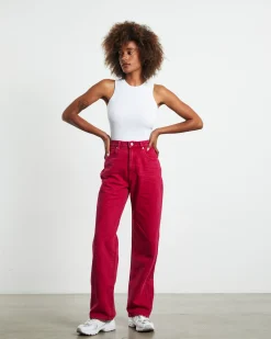 A Carrie Jeans Magenta Pink