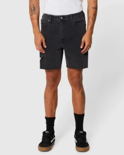 A2 Slim Rip Denim Shorts Bronson