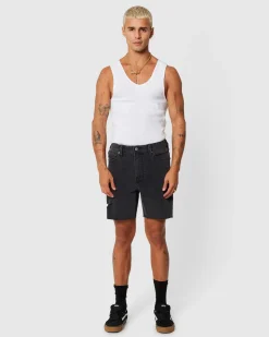 A2 Slim Rip Denim Shorts Bronson