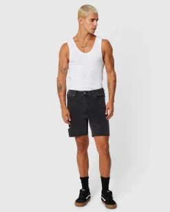 A2 Slim Rip Denim Shorts Bronson